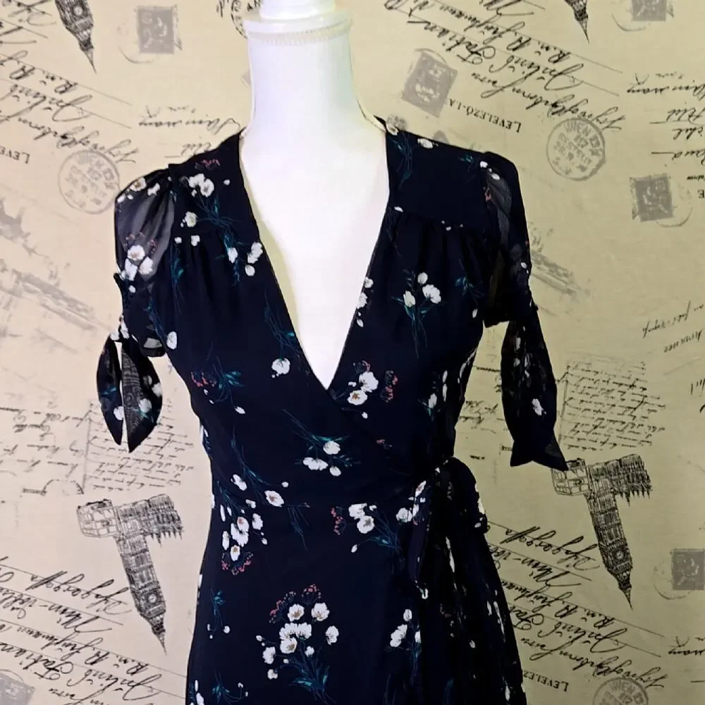 Miami Floral wrap dress size Small - Picture 5 of 12